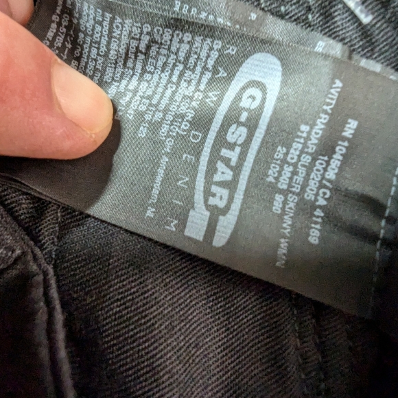 Brand new G-star skinny pants, 26 x 32 - Picture 10 of 10